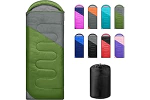 Yarmiene Schlafsack 3-4 Jahreszeiten,Schlafsack Outdoor für Erwachsene und Kinder,Schlafsäcke für Tragbare Rechteckige Weich Dick und Warm für Outdoor,Camping,Wandern