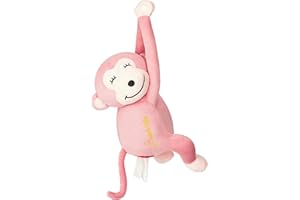 EFUGADENG Taschentuchhalter fürs Auto，Plüsch Taschentuchbox，Affen-Taschentuchhalter，Geeignet für Wohnküche Schlafzimmer im Auto (Rosa)
