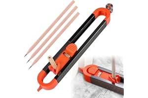 BOTUK 4PCS Durable Adjustable Contour Gauge Multi Functional Easy to Use Scribing Tool for Home Improvement and Professional Workers for Lnstall Tile Lay Laminate Cut Carpet Check Dimensions