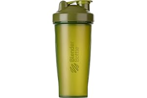 BLENDER BOTTLE BlenderBottle Classic Shaker | Shaker Protéine | Bouteille d'eau |Blenderball | 820ml - Moss vert
