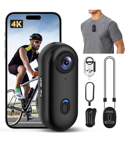 Stallion Frames Body Camera 4K - Mini Daumenkamera Wasserdicht Mit WiFi