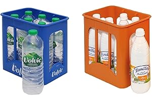 CHRISTIAN TANNER tanner DER KLEINE KAUFMANN TANNER Deco - Set aus je eine Kiste mit 6 Flaschen Volvic /6 Flaschen Landliebe, für Kaufmannsladen, lebensmittelechtes Design, 0072.6