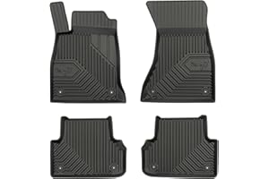 ‎MOTOS MOTOS Gumowe dywaniki samochodowe pasują do Audi A4 B9 2015-2023 Popraw swój komfort podróży z dywanikiami antypoślizgowymi No.77- Dywaniki samochodowe na każdą pogodę, ochrona przed zabrudzeniami