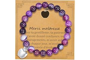 BOCHOI Cadeau Maitresse, Bracelet l'enseignant, Cadeau Professeur, Bracelet Maitresse D'école, Cadeau Fin D'année Maitresse, Cadeau de fin d'études Cadeau de Noël de l'enseignant
