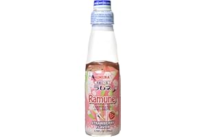 Kimura Strawberry Flavour Ramune Soft Drink 200 ml
