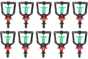 Les-Theresa 10 Ensembles rotatifs de Type G Micro buse Plantes arrosage arroseur réfraction buse de pulvérisation pour Serre