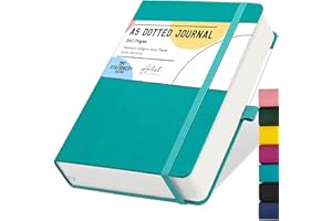 Stationery Island Cuaderno Punteado A5, Bullet Dotted Journal de Papel con Puntos de 100 g/m², 360 Páginas, Libreta A5 de Tapa Dura con Portalápices, Bolsillo Interior y 2 Marcapáginas