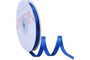 VATIN Royal Blue Satin Ribbon Polyester 6mm X 23m(25 Yards) Craft Fabric Ribbon Perfect for Gift Wrapping,Hair Bow,Party Balloon Trimming, Cake Decoration Sewing and Other Craft Projects