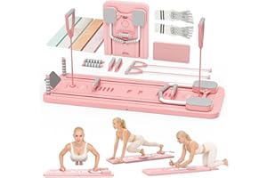‎NORTHDEER Northdeer Pilates Reformer, 2025 Upgraded klappbares Pilates Board, Multifunktionales 8 in 1 Pilates Set für Zuhause Fitness