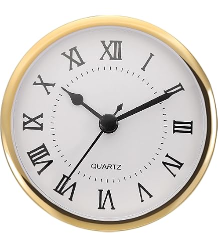 Inserto per orologio, movimento al quarzo classico, diametro 80 mm, per fai da te o sostituzione di vecchi quadranti (A