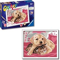 Ravensburger CreArt 23766 - Dipingere con i Numeri per Bambini dai 9 Anni in su, Set da Pittura con Cornice, Pennello e Colori acrilici, Regalo per Ragazze e Ragazzi