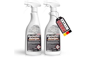 Ricostar Backofenreiniger Extra Stark 2x 500 ml – Kraftvoller Backofen Reiniger Extra Stark gegen Eingebranntes – Kein Schrubben – Für Grill, Herd & Pfanne – Backofen Grillreiniger Hochwirksam 500ml