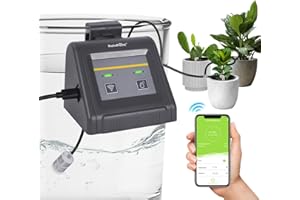 SINBIDE Sistema de Riego Automático WiFi para Plantas de Interior, Kits de Riego por Goteo para Equipos de Riego Automático Modo de Riego Automático/Manual/Retardado