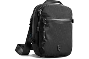 tomtoc Saszetka na Ramię/Szyldzik Podróżny z Blokadą RFID | Antykradzieżowa, Lekka | Na paszport, telefon i małe przedmioty jak Osmo Pocket 3 | Organizer