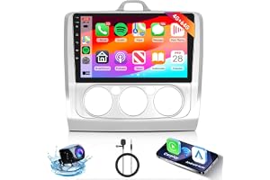 + Android bilradio för Ford Focus 2 3 Mk2 Mk3 2004–2011 Carplay Android automatisk trådlös, Hodozzy 2 tum pekskärm bil s