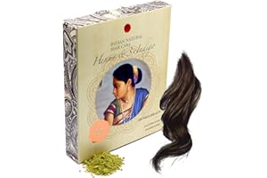 INDIAN NATURAL HAIR CARE Henna & 3×Indigo - Dunkelbraun - Natürliche Haarfarbe - Pulver - 200g