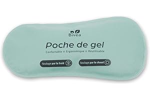 Bivea - Poche De gel Ergonomique pour bain dérivatif - Bien-être par le froid - Cryothérapie périnéale - Bienfaits du froid sur le périnée -Petit Format pour la journée, 1 unité