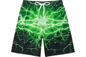 Fanient Boys 3D Printed Funny Swim Trunks Quick Dry Beachwear Sports Running Swim Board Shorts