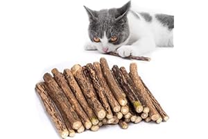Kito Lee 30 Palitos de Hierba Gatera para Gatos, Masticables y Dentales, Matatabi