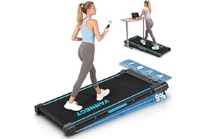 VANNECT Upgraded Walking Pad with 9 Incline, 1-10KM/H Under Desk Treadmill, 2.75HP Quiet Jogging Running Walking Pad Treadmill with 330LBS Capacity, Magnetic Remote Control