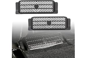 WONSOSO Entlüftungsabdeckung Luftstrom Entlüftungsgitter Schutzsatz Ersatz für Tesla Model 3 Zubehör 2019-2023, 2 Stück Klimaanlagen-Schutzabdeckung, Abdeckung der Lüftungsschlitze Unter Dem Sitz [Schwarz]