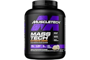 Muscletech - Mass Tech Extreme 2000 (2,7 Kg) - Gainers - Ganador completo - Vainilla