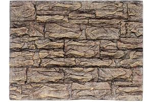 Venus valink Tablero de espuma 3D de piedra de roca de acuario decoración de tablero de espuma para tanque de peces reptiles 60 x 45 cm, fondo de pared de tanque de peces Junta de decoración