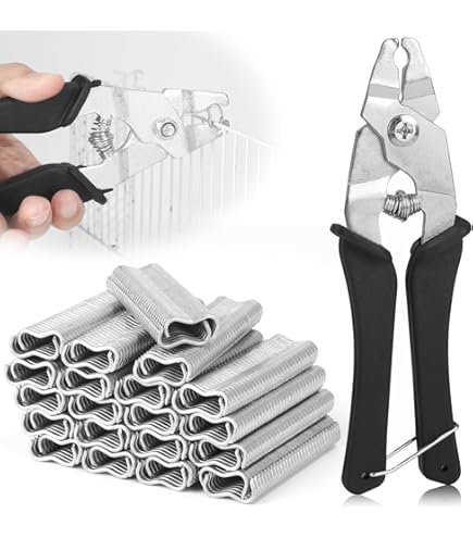 6000 Clip A M Per Recinzioni - Anelli Di Fissaggio Per Pinze Hog Ring - Confezione Da 10 Scatole - Foto 3