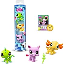 Littlest Pet Shop BANDAI Set 3 Animali Island Vibe - Teste Mobili - Generazione 7 - Per Bambini 4+ Anni - 5