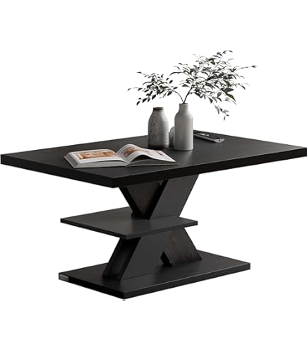 VASAGLE ronde salontafel, woonkamertafel 2 niveaus, salontafel