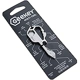Geekey Multi-Tool – Key Shaped Pocket Tool for Your Keychain w/Bottle Opener, Screwdriver, Ruler, Wrench, Box Cutter, bit Dri