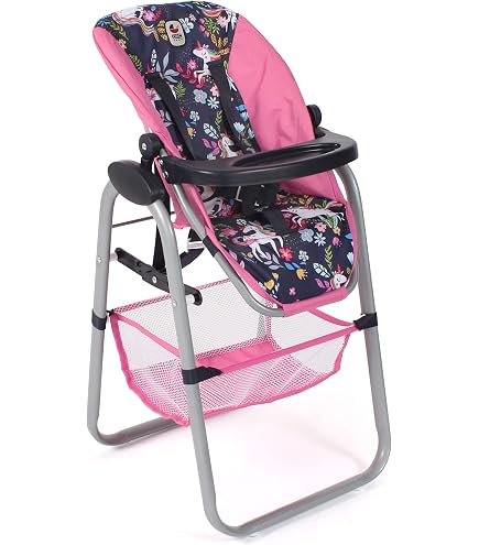 Chaise haute pour poupées jean rose - Jeux - Jouets Chaise haute pour poupées jean rose - Jeux - Jouets