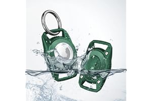 SICHY Wodoodporny uchwyt na obrożę dla psa na Airtag, śruba pełna osłona kompatybilna z Apple Air Tag Tracker, odporny na zgubienie i wstrząsy, pokrowiec ochronny z TPU do plecaka z pętlą dla zwierząt