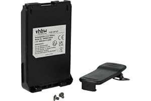vhbw batteria sostituisce Icom BP-227, BP227 per radio (1800mAh, 7,4V, Li-Ion) + clip