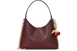 JQWSVE Kleine Umhängetasche für Damen 2024 Herbst Geldbörse Leder Hobo Handtasche Kette Crossbody Tasche Retro Tote Geldbörse Satchel Bag
