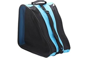 Amagogo Sac De Patins à Roues Alignées, 3 Compartiments Sac De Chaussures De Patinage, Porte-Patins à roulettes, Sac De Rangement De Patins en Tissu Oxford