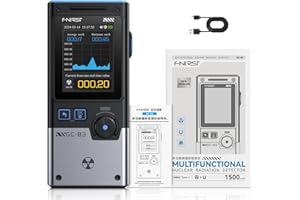 SIRYDER Geigerzähler,3 in 1 Kernstrahlungsdetektor GC-03 Multifunktions-Strahlungsdetektor 2,4-Zoll-Farbbildschirm 3 Modi, Echtzeit-Überwachung der Kernstrahlung,Elektrische Feldstärke,Magnetische Feldstärke