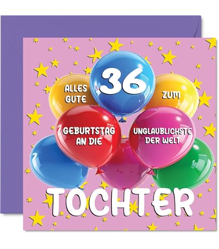 Lustige Geburtstagskarte Zum 36. – „Es Könnte Schlimmer Sein“ – Für Ihn & Sie, Inkl. Umschlag