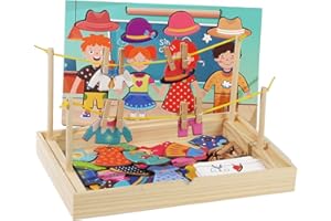 Luwecf Rompecabezas de Vestir, Juguete de Clasificación para Niños Pequeños a Partir de 2 años