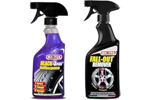 HT Hitopseller® Kit MAFRA Decontaminante Fallout + Black 3 Plus per la Pulizia e lucidatura GOMME Cerchi CARROZZERIA Auto