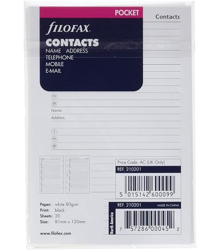 Filofax Pocket 2025 Diary Refill - Week On Two Pages, Recycled Paper (English) - View #6
