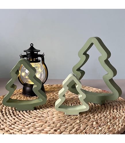 1 Moule En Silicone Avec 6 Cavités Sapins De Noël