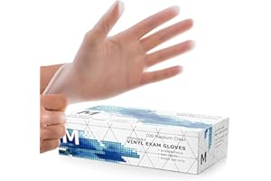 Nightingale Nursing Supplies Gloveman Clear Vinyl Gloves (Box of 100) (Small)
