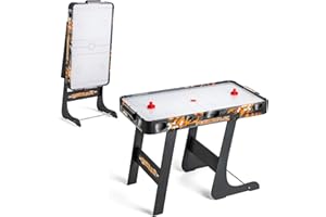 POWER PLAY Powerplay 3ft Air Hockey Table, Mini Air Hockey Football Game for Kids & Adults, Compact & Portable, Easy Storage, Gift for Boys and Girls