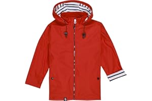 Breizh Ocean - Cera impermeable para niños LANNION, interior jersey rayado con cuello alto - Mixto, niño o niña - de 1 año a 14 años