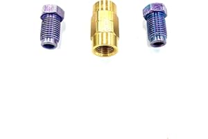 The Stop Shop Bubble/ISO Flare 3/16 Inch Tube Fittings and Union, 3/8"-24 (Pack of 3)