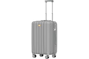 MGOB Cabin Suitcase, Carry On Suitcase with Spinner Wheels, Lightweight Luggage 55x40x20CM, TSA Approved, Hard Shell Trolley Travel Suitcases, Polycarbonate(PC), 20"