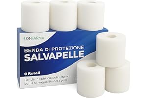 ONFARMA BOX 6 SALVAPELLE cm 7x27 mt Benda sottile in schiuma poliuretano
