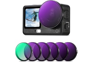 K&F CONCEPT CPL ND 6 filter kit kompatibel med dji Osmo Action 6, CPL ND8 ND16 ND32 ND64 ND256, CPL/ND-filter för actionkamer