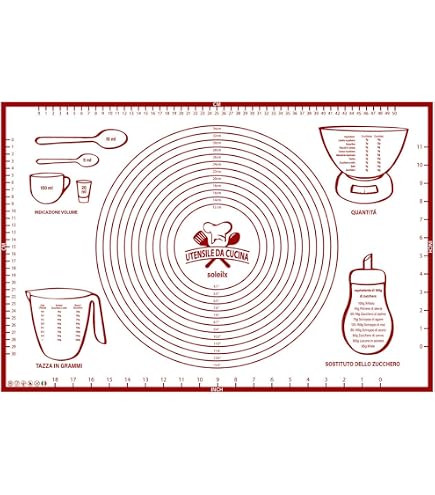 GJEFEGS - Tappetino Da Pasticceria In Silicone XXL, 60 X 80 Cm, Con